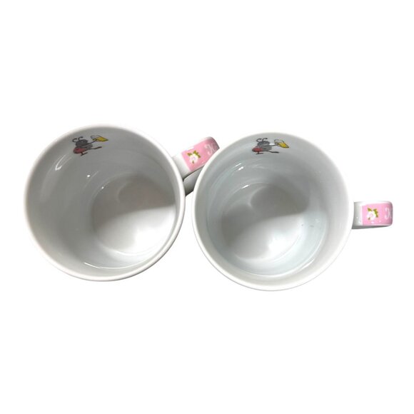 2013 Käfer Oktoberfest Mug Set Of 2 4.5" Green Pink Design Ladybug Floral Horse - Picture 9 of 9